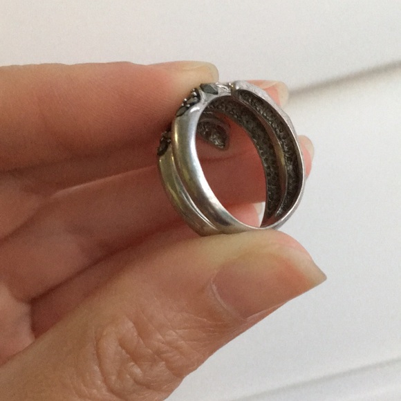 🐍 vintage sterling silver coiled snake ring OS - Picture 6 of 11